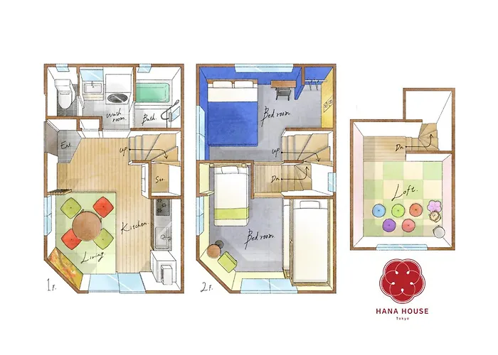Hana House Tokyo - Private House, Full Kitchen, Kids Room