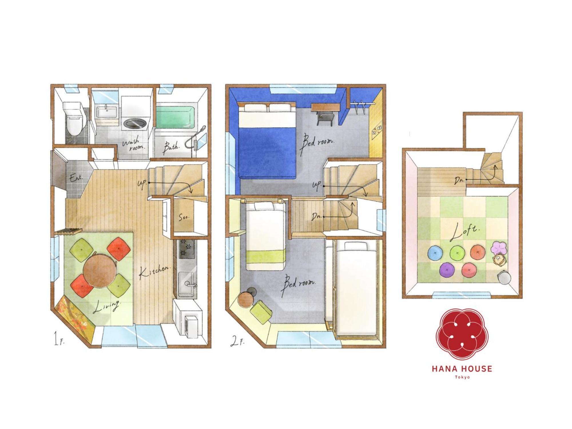 Hana House - Private House, Full Kitchen, Kids 公寓 *